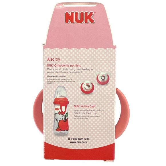 Hello Kitty NUK Learner Cup 6+ Months 5 oz Silicone Soft Spout Spill-Proof RARE - Picture 4 of 7